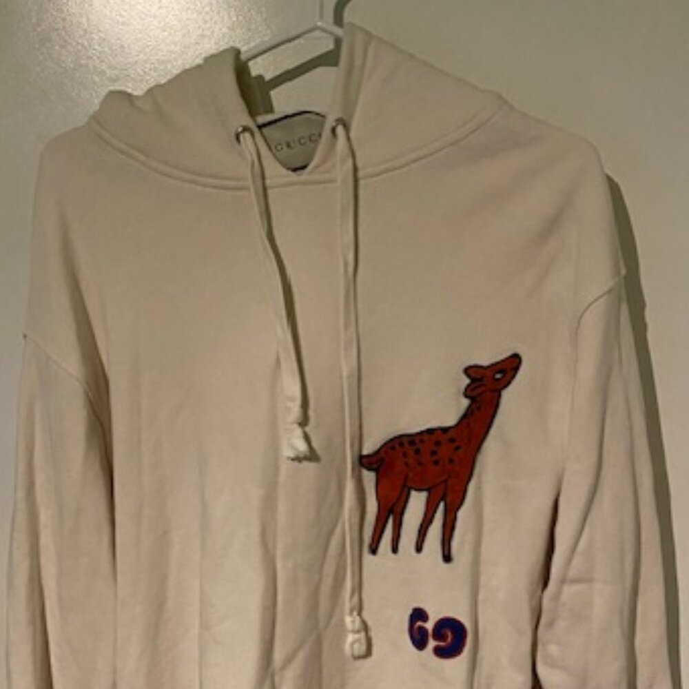 Gucci GG Deer Logo Hoodie